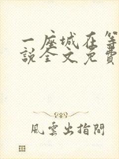 一座城在等你小说全文免费阅读封面