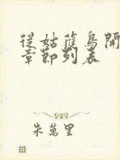 从姑获鸟开始新章节列表封面