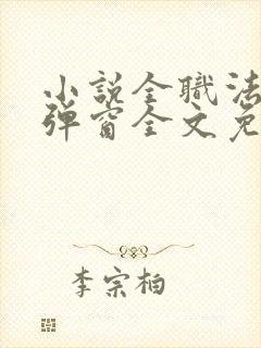 小说全职法师无弹窗全文免费阅读