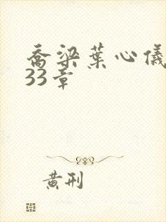 乔梁叶心仪3233章封面