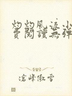 灼灼风流小说免费阅读无弹窗全文