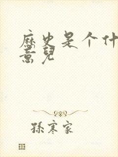 历史是个什么玩意儿