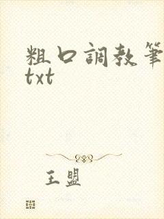 粗口调教笔趣阁txt