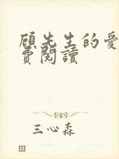 顾先生的爱情免费阅读