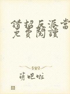 错招反派当夫君免费阅读封面