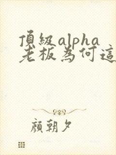 顶级alpha老板为何这样笔趣阁