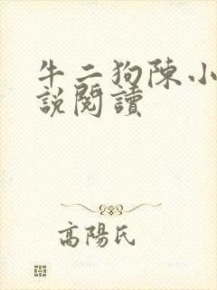 牛二狗陈小燕小说阅读封面