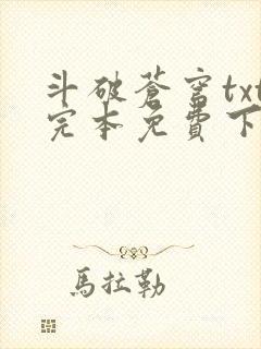 斗破苍穹txt完本免费下载封面