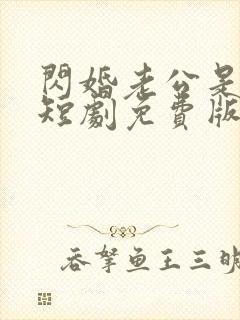 闪婚老公是豪门短剧免费版