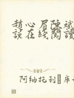 赵心眉陈斌的小说在线阅读