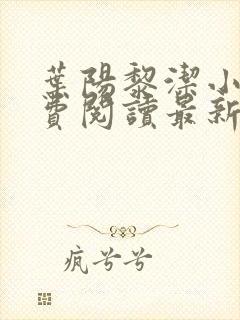 叶阳黎洁小说免费阅读最新章节更新