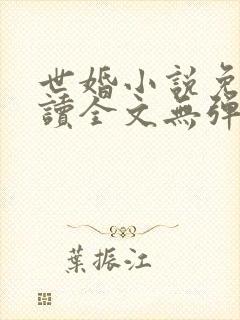 世婚小说免费阅读全文无弹窗