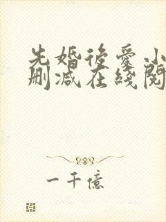 先婚后爱小说无删减在线阅读