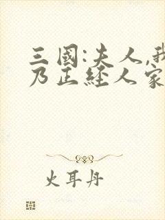 三国:夫人,我乃正经人家小说