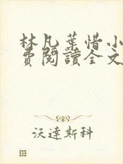 林凡叶惜小说免费阅读全文最新