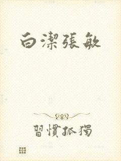 白洁张敏封面