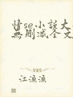情se小说大全无删减全文阅读