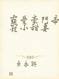 霸爱豪门帝少娇宠小甜妻