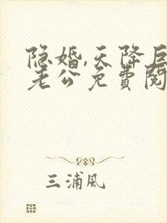 隐婚,天降巨富老公免费阅读