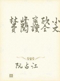 林峰宁欣小说免费阅读全文最新章节笔趣阁