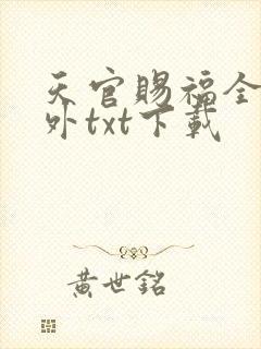 天官赐福全本番外txt下载
