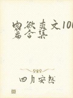 肉欲爽文100篇合集封面