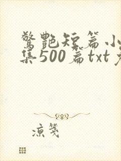惊艳短篇小说合集500篇txt免费阅读
