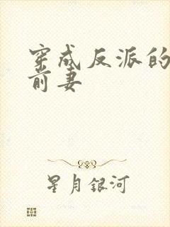 穿成反派的炮灰前妻封面