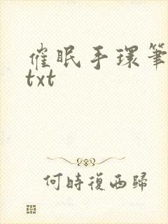催眠手环笔趣阁txt
