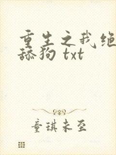 重生之我绝不当舔狗 txt