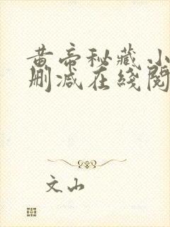 黄帝秘藏小说无删减在线阅读