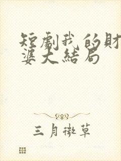 短剧我的财阀老婆大结局封面