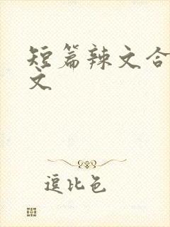 短篇辣文合集h文