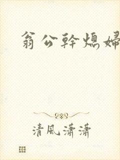 翁公干熄妇封面