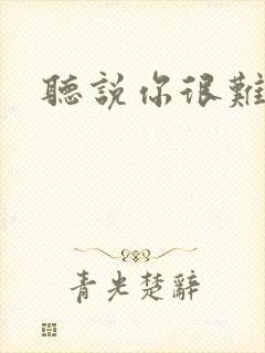 听说你很难追