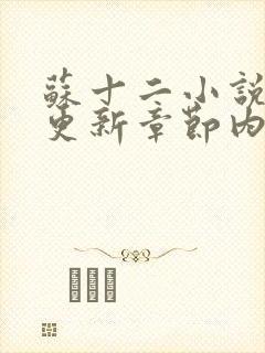 苏十二小说最新更新章节内容封面