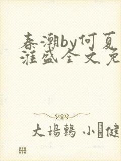 春潮by何夏江淮盛全文免费阅读笔趣阁封面