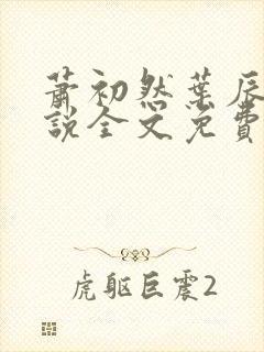 萧初然叶辰的小说全文免费阅读一