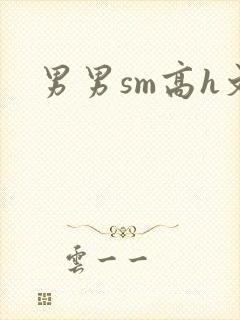 男男sm高h文