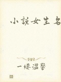 小说女生名字