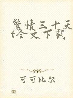 惊情三十天txt全文下载