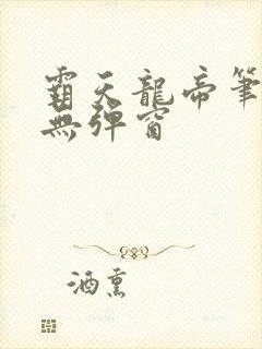 霸天龙帝笔趣阁无弹窗