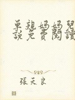 单亲妈妈儿子小说免费阅读无弹窗