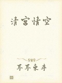 清宫情空封面