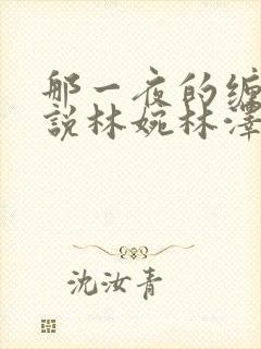 那一夜的缠绵小说林婉林泽在线阅读