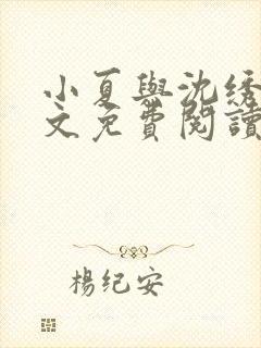 小夏与沈绣琴全文免费阅读