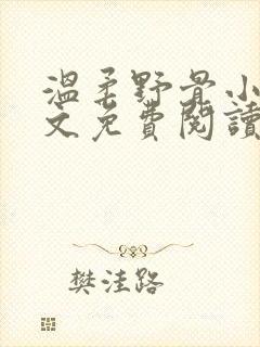 温柔野骨小说全文免费阅读