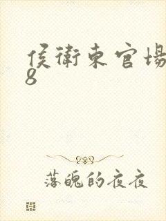 侯卫东官场笔记8