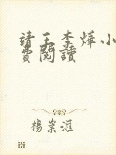 靖王李烨小说免费阅读
