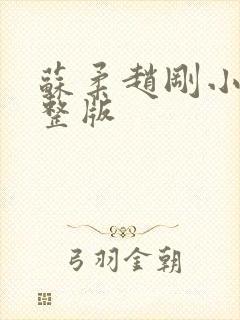 苏柔赵刚小说完整版
